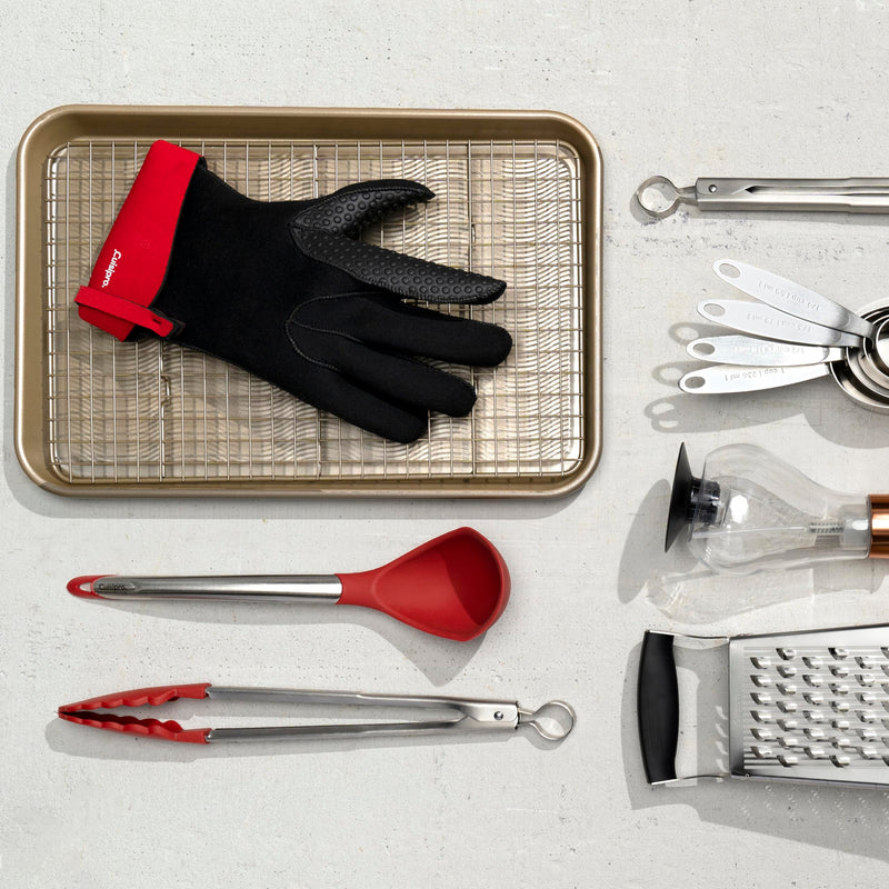 Cuisipro - Locking Tongs 12"/30.5cm Silicone Red - Limolin 