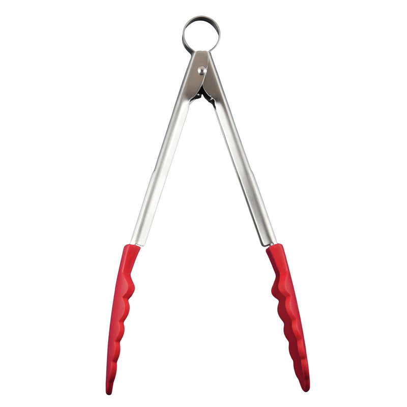 Cuisipro - Locking Tongs 9.5"/24cm Silicone Red - Limolin 