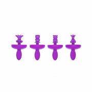Cuisipro - Mini Pop Mold Farm 4pc/Set 2oz/60ml Purple - Limolin 