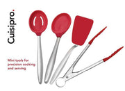 Cuisipro - PICCOLO Cooking Set Red (Spoon,Slotted-Spoon,Turner,Tongs) - Limolin 
