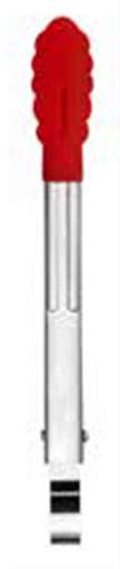 Cuisipro - PICCOLO Mini Tongs 7"/18cm Silicone Red - Limolin 