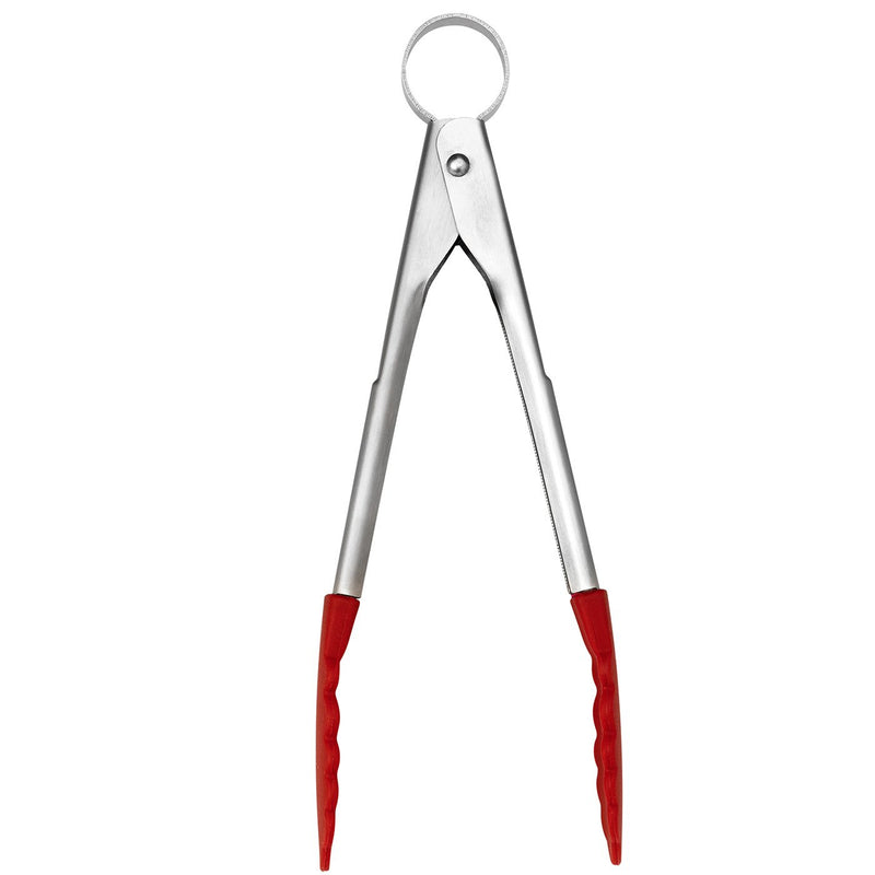 Cuisipro - PICCOLO Mini Tongs 7"/18cm Silicone Red - Limolin 