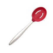 Cuisipro - Piccolo Slotted Spoon Silicone Red | 8 in / 20 cm