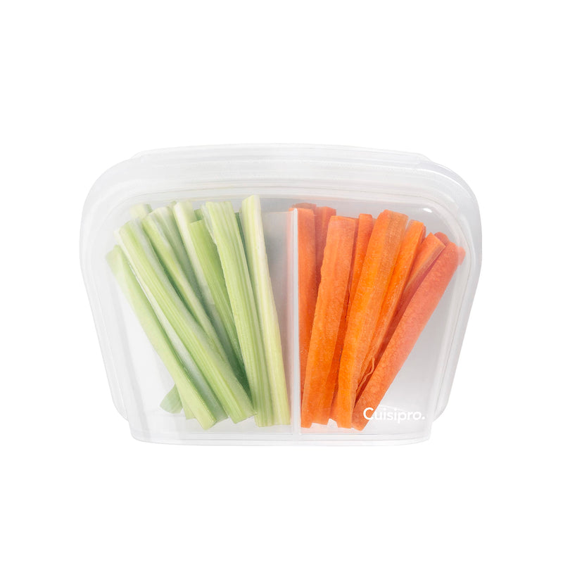 Cuisipro - Reusable Bags w/Divider Stand Up 1300ml Clear - Limolin 