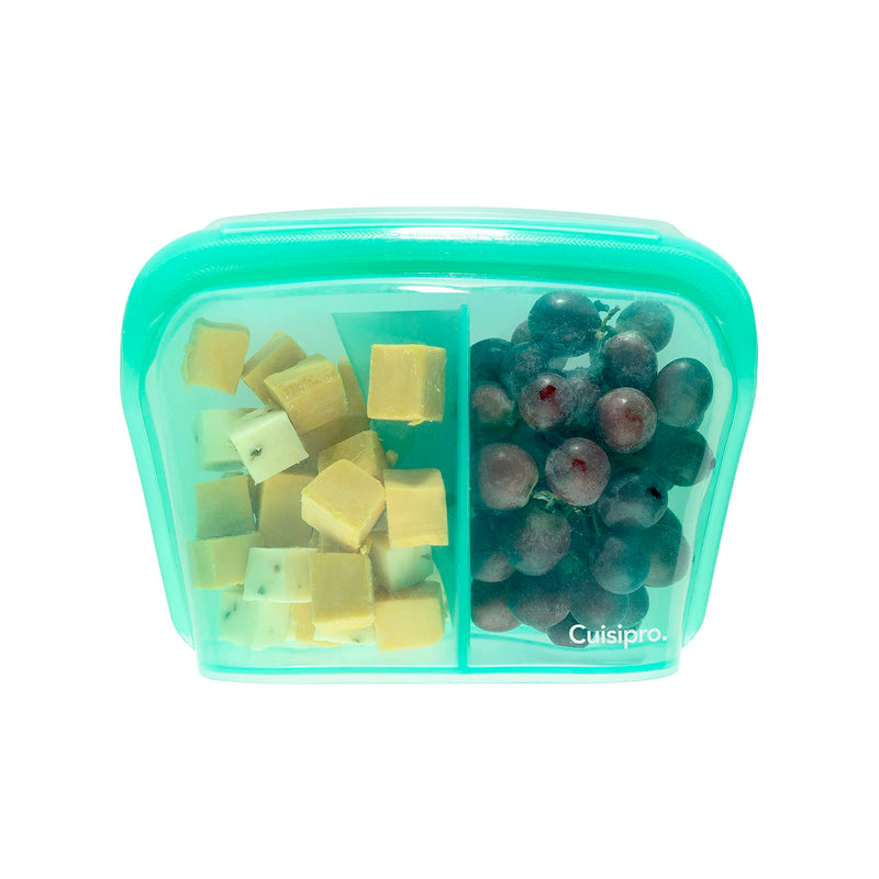 Cuisipro - Reusable Bags w/Divider Stand Up 1300ml Green - Limolin 