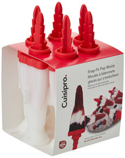 Cuisipro - SNAP-FIT Rocket Pop Mold 2.9oz/85ml Set of 6 Red - Limolin 