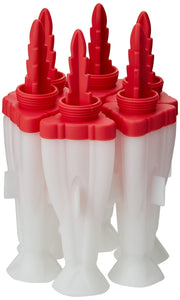 Cuisipro - SNAP-FIT Rocket Pop Mold 2.9oz/85ml Set of 6 Red - Limolin 