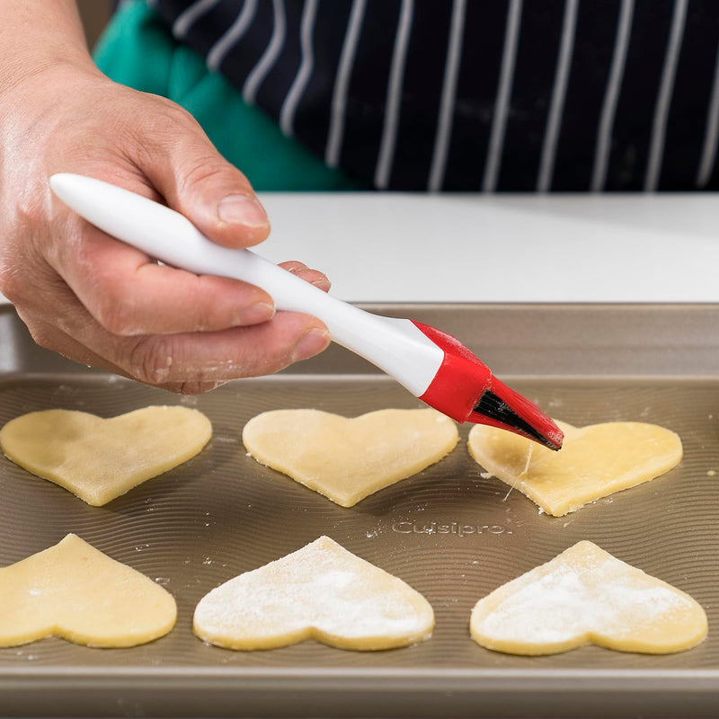 Cuisipro - Silicone Basting Brush 8"/20cm White/Red - Limolin 