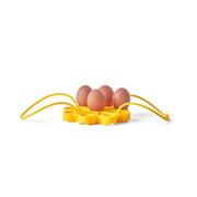 Cuisipro - Silicone Egg Rack, Yellow 6.25x6.25x0.75"/16x16x2cm - Limolin 