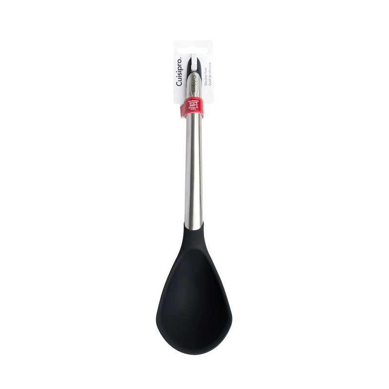 Cuisipro - Silicone Ladle 12.25"/31cm Black (LFGB Silicone) - Limolin 