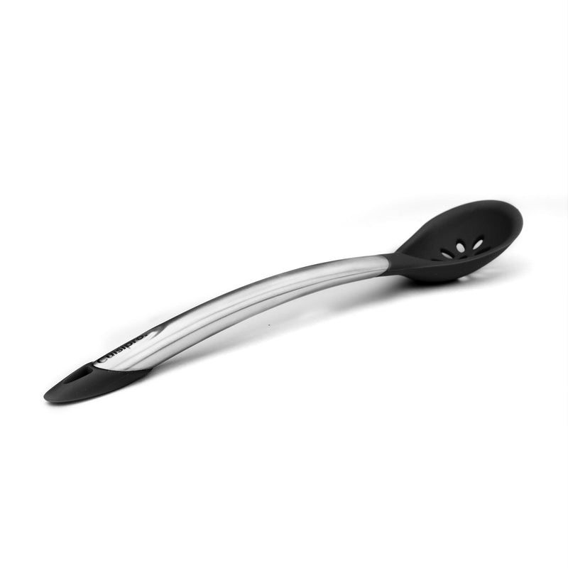 Cuisipro - Silicone Slotted Spoon 12"/30.5cm Black (LFGB Silicone) - Limolin 
