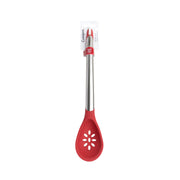 Cuisipro - Silicone Slotted Spoon 12"/30.5cm Red (LFGB Silicone) - Limolin 