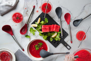 Cuisipro - Silicone Slotted Spoon 12"/30.5cm Red (LFGB Silicone) - Limolin 