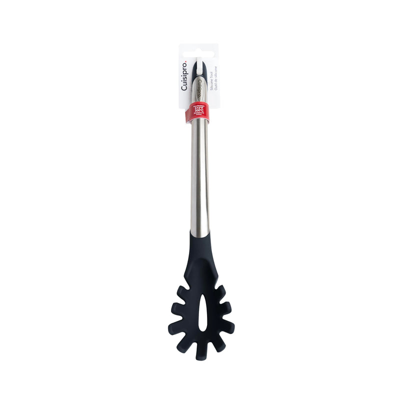 Cuisipro - Silicone Spaghetti Server 12.25"/31cm Black (LFGB Silicone) - Limolin 