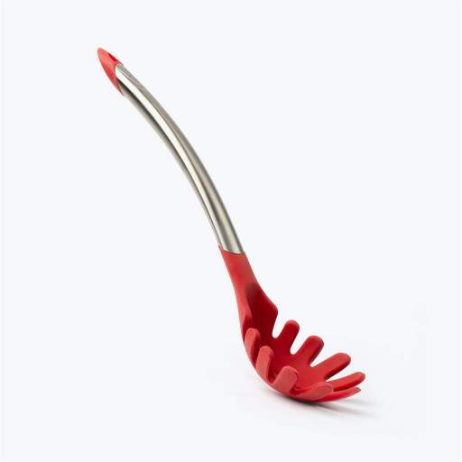 Cuisipro - Silicone Spaghetti Server 12.25"/31cm Red (LFGB Silicone) - Limolin 