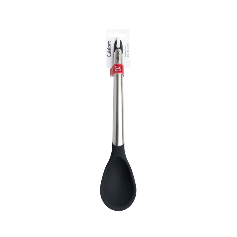 Cuisipro - Silicone Spoon 12"/30.5cm Black (LFGB Silicone) - Limolin 