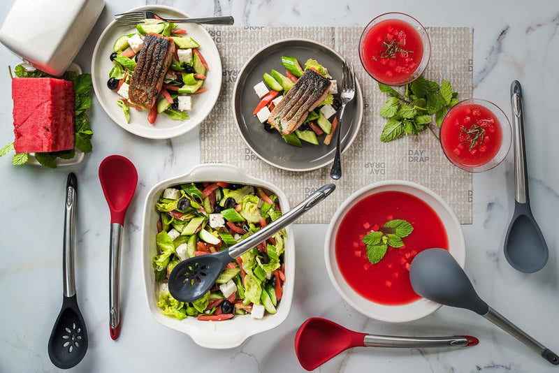 Cuisipro - Silicone Spoon 12"/30.5cm Red (LFGB Silicone) - Limolin 