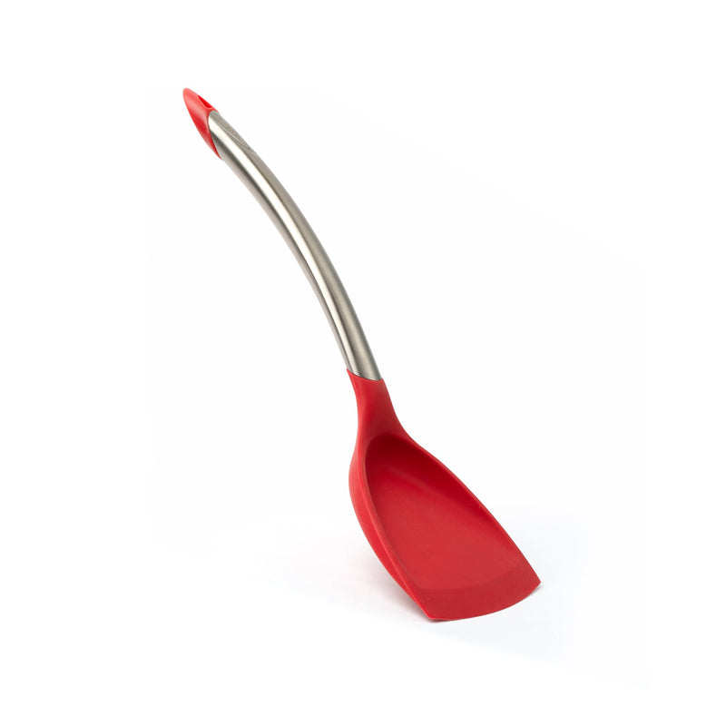 Cuisipro - Silicone Wok Turner 12.5"/32cm Red (LFGB Silicone) - Limolin 
