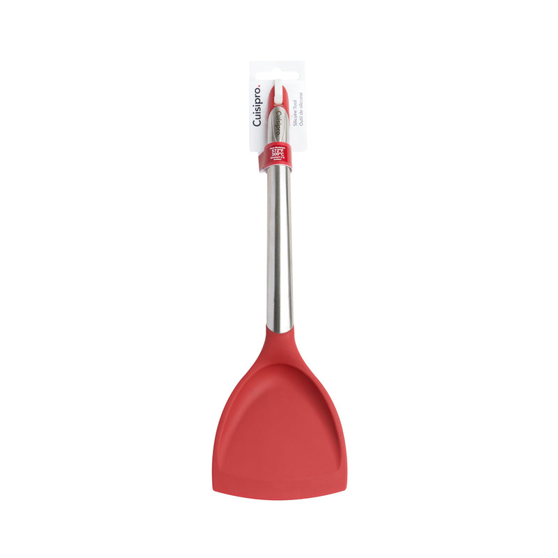 Cuisipro - Silicone Wok Turner 12.5"/32cm Red (LFGB Silicone) - Limolin 