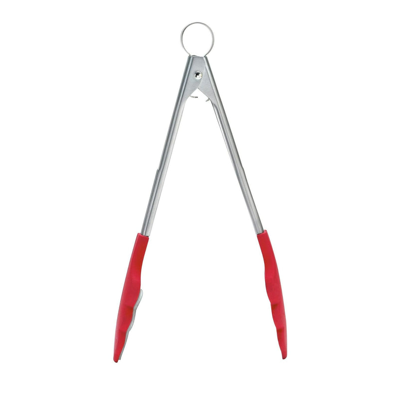 Cuisipro - Tongs with Teeth 12"/30.5cm Silicone Red - Limolin 