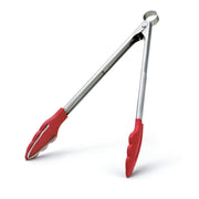 Cuisipro - Tongs with Teeth 9.5"/24cm Silicone Red - Limolin 