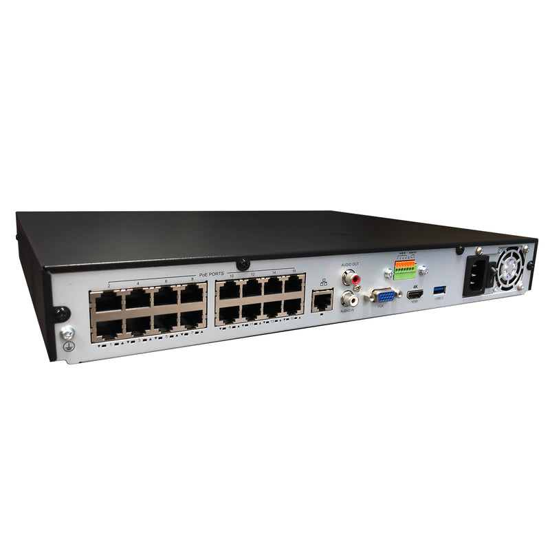 Gyration - Network Video Recorder (NVR) CYBERVIEW N16 with PoE 16-Channel Input