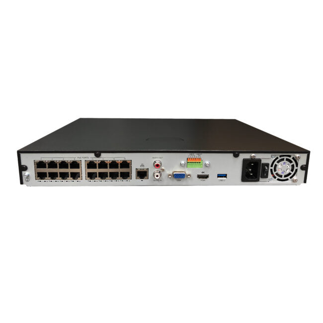 Gyration - Network Video Recorder (NVR) CYBERVIEW N16 with PoE 16-Channel Input