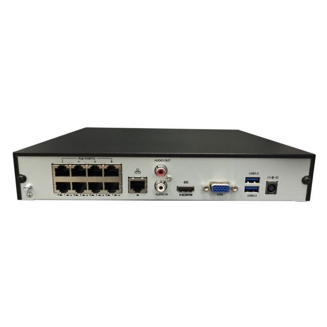 Gyration - Network Video Recorder (NVR) CYBERVIEW N8 with PoE 8-Channel Input