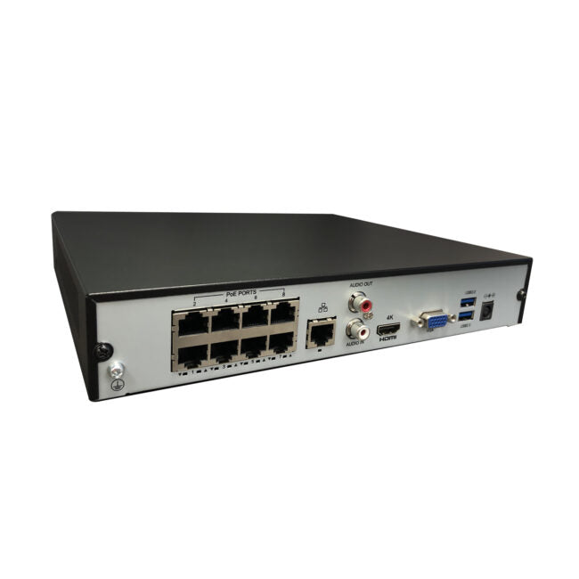 Gyration - Network Video Recorder (NVR) CYBERVIEW N8 with PoE 8-Channel Input