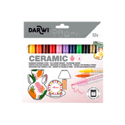 Ceramic Markers Darwi 2 mm Tip Box of 12 Colors (6 ml)