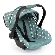 DELUXE CAR SEAT WITH CANNOPY - TEAL