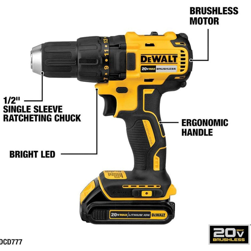 DEWALT DCK277C2 20V MAX Brushless Combo Kit, Refurbished