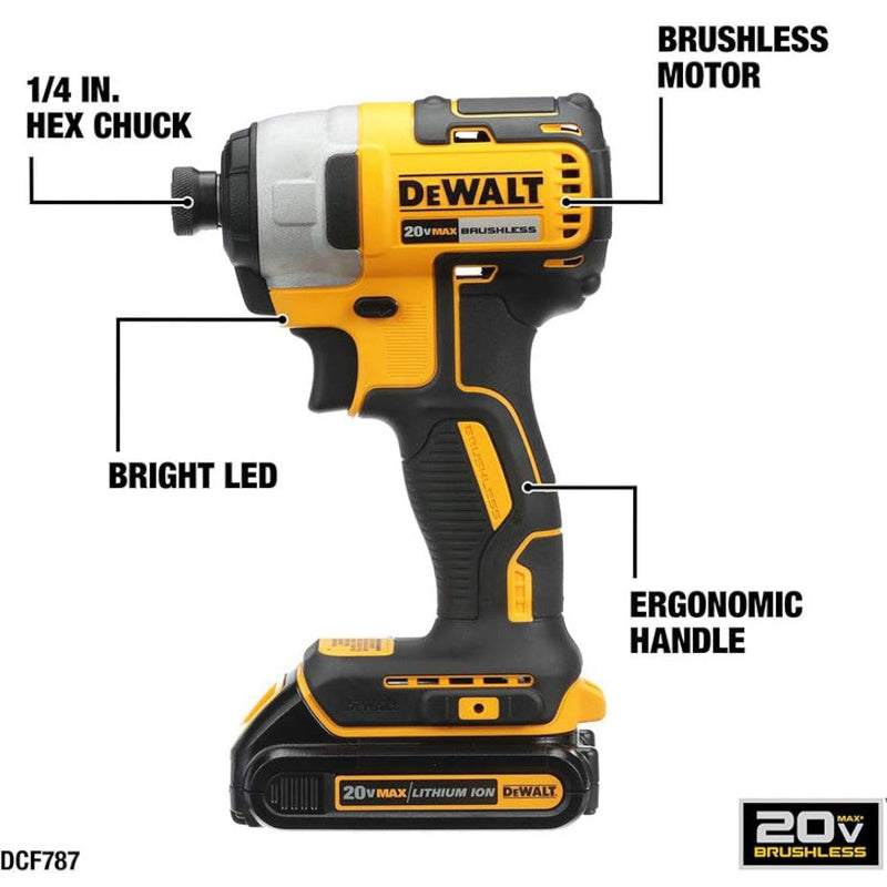 DEWALT DCK277C2 20V MAX Brushless Combo Kit, Refurbished