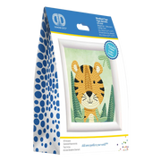 Woodland Tiger - Frame Included (3.7" x 3.7" - 9.5cm x 9.5cm)