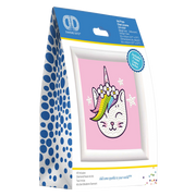 Uni Puss - Frame Included (3.7" x 3.7" - 9.5cm x 9.5cm)