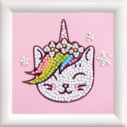 Uni Puss - Frame Included (3.7" x 3.7" - 9.5cm x 9.5cm)