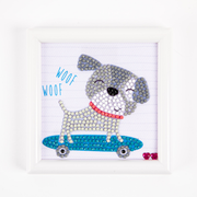 Skate & Woof - Frame Included (3.7" x 3.7" - 9.5cm x 9.5cm)