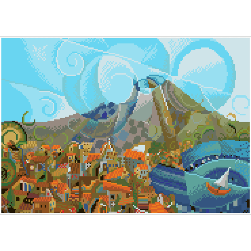 Mount Vesuvius 60X45