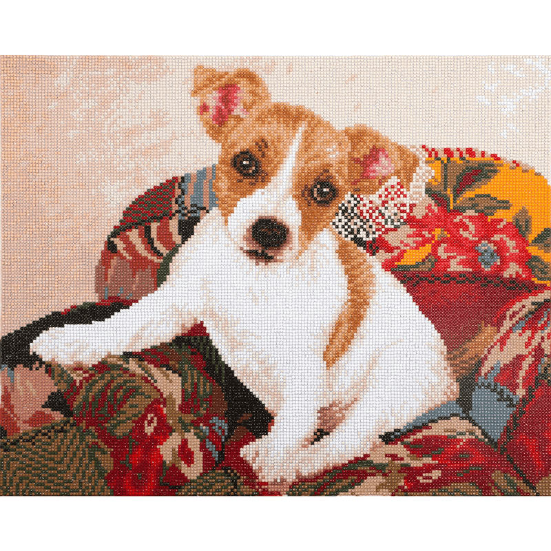 Patchwork Pup 58.5X48.5