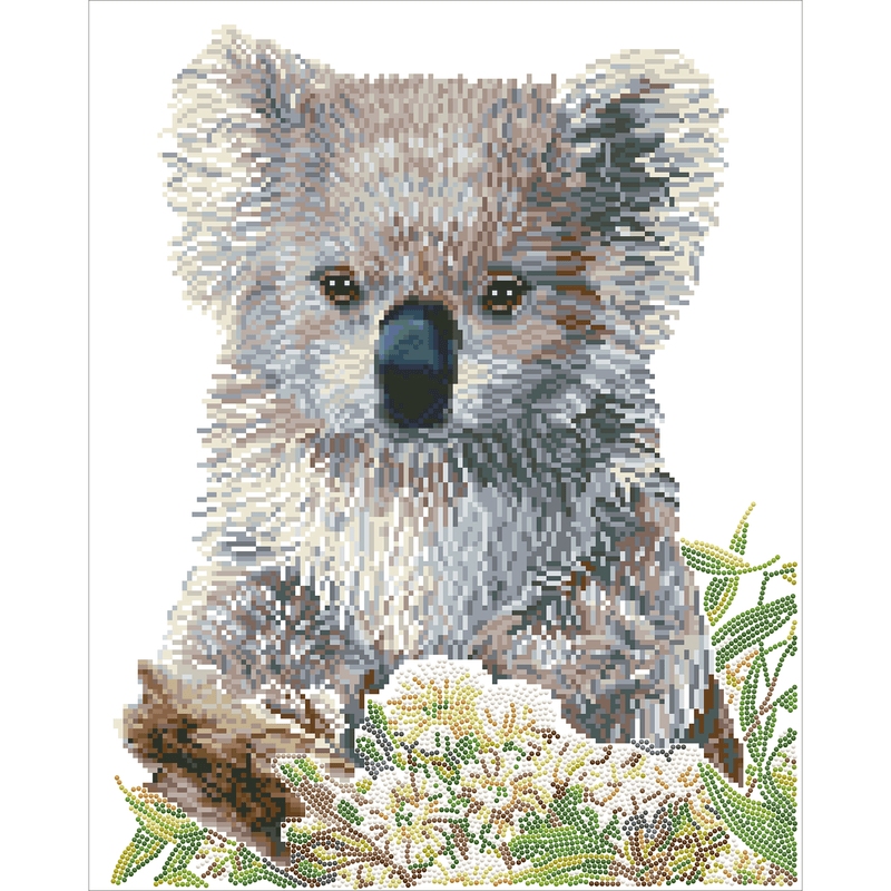Koala & Eucalyptus Blossom 59X49