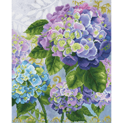 HYDRANGEA GARDEN (20.3" x 16.4" - 52cm x 42cm)