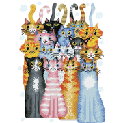 CATS MEOW (17.5" x 12.5" - 45cm x 32cm)
