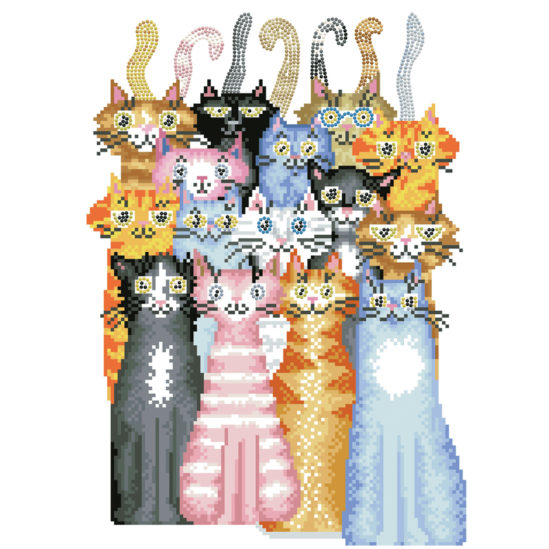 CATS MEOW (17.5" x 12.5" - 45cm x 32cm)