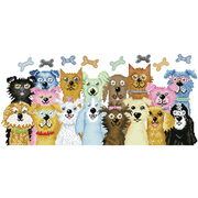 DOGS DINNER (12.5" x 26.1" - 32cm x 67cm)