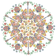 Kaleidoscope Garden 70X70