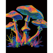 NEON MUSHROOMS (17.1" x 21.1" - 43,5cm x 53,7cm)