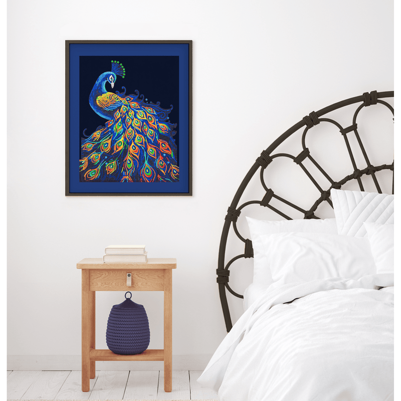 NEON PEACOCK (17.1" x 21.1" - 43,5cm x 53,7cm)