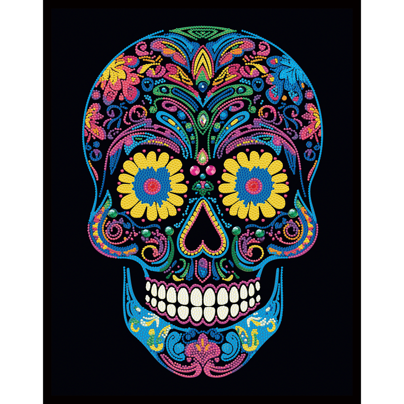 NEON SUGAR SKULL (17.1" x 21.1" - 43,5cm x 53,7cm)