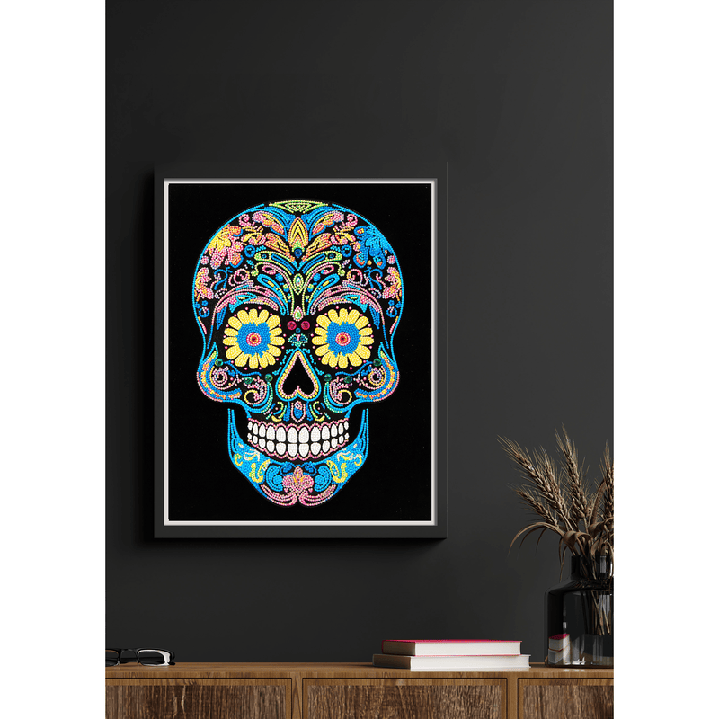 NEON SUGAR SKULL (17.1" x 21.1" - 43,5cm x 53,7cm)