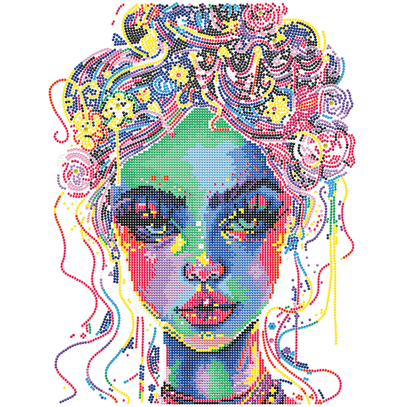 NEON ELECTRIC BEAUTY (17.1" x 21.1" - 43,5cm x 53,7cm)